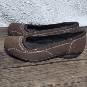 New Skechers Relaxed Fit Career-Girl Friday Shoes Womens 11 Brown Suede 48999